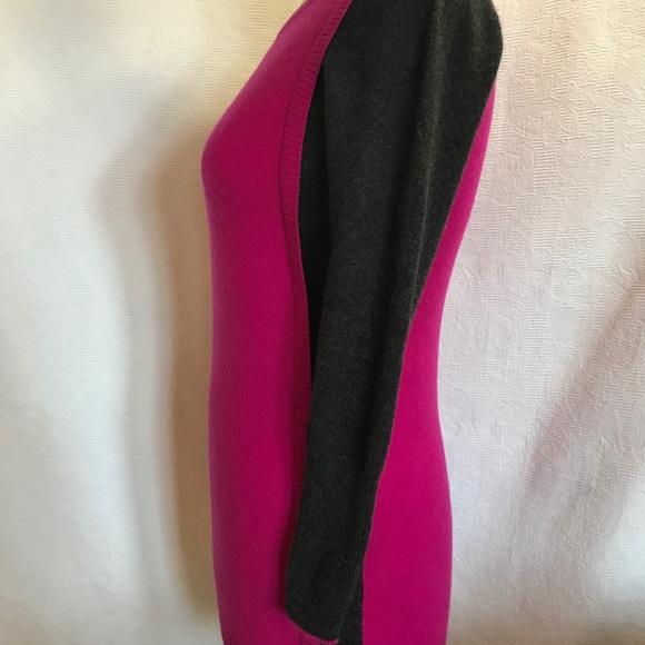 Mulberry and Charcoal tunic Cashmere sweater S/M - Picture 2 of 13